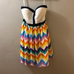 Rainbow boutique dress